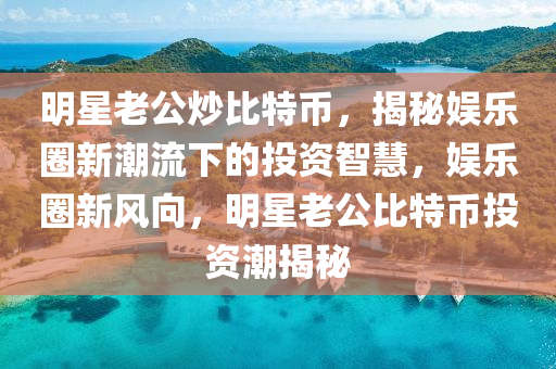 明星老公炒比特币，揭秘娱乐圈新潮流下的投资智慧，娱乐圈新风向，明星老公比特币投资潮揭秘