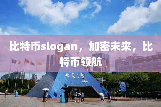 比特币slogan，加密未来，比特币领航