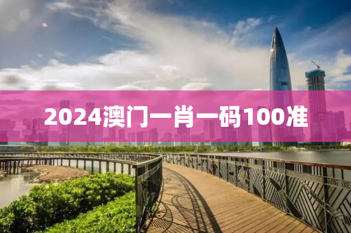 2024澳门一肖一码100准