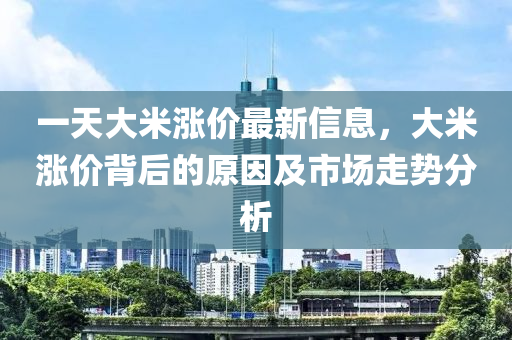 一天大米涨价最新信息，大米涨价背后的原因及市场走势分析