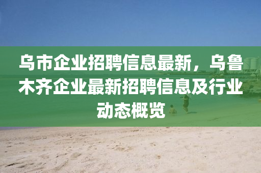 乌市企业招聘信息最新，乌鲁木齐企业最新招聘信息及行业动态概览