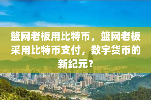 篮网老板用比特币，篮网老板采用比特币支付，数字货币的新纪元？