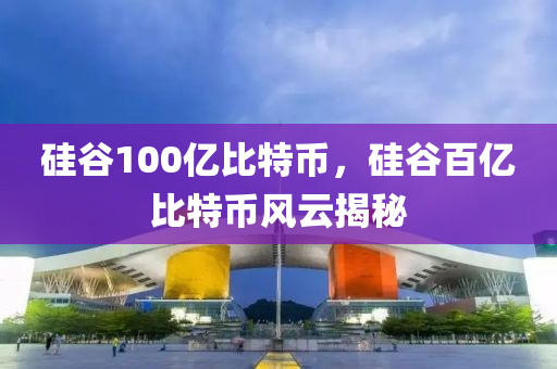 硅谷100亿比特币，硅谷百亿比特币风云揭秘