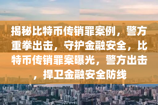 揭秘比特币传销罪案例，警方重拳出击，守护金融安全，比特币传销罪案曝光，警方出击，捍卫金融安全防线