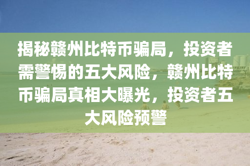 揭秘赣州比特币骗局，投资者需警惕的五大风险，赣州比特币骗局真相大曝光，投资者五大风险预警