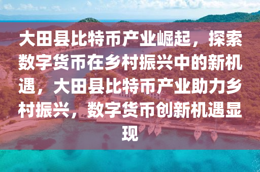 大田县比特币产业崛起，探索数字货币在乡村振兴中的新机遇，大田县比特币产业助力乡村振兴，数字货币创新机遇显现