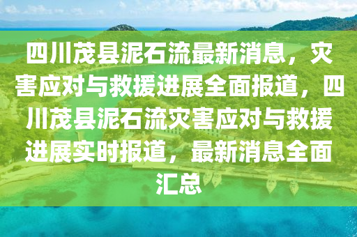 四川茂县泥石流最新消息，灾害应对与救援进展全面报道，四川茂县泥石流灾害应对与救援进展实时报道，最新消息全面汇总