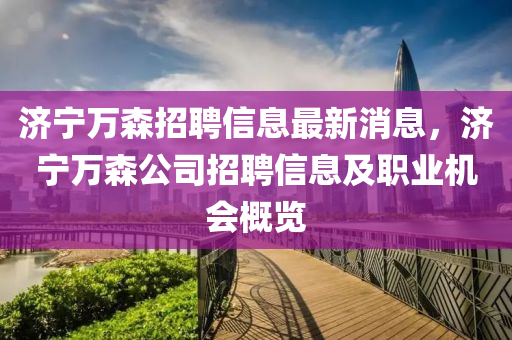 济宁万森招聘信息最新消息，济宁万森公司招聘信息及职业机会概览