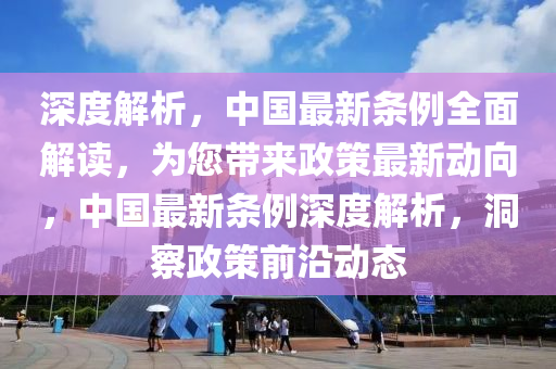 深度解析，中国最新条例全面解读，为您带来政策最新动向，中国最新条例深度解析，洞察政策前沿动态