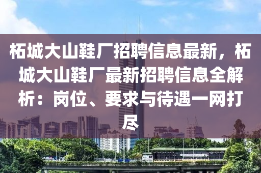 柘城大山鞋厂招聘信息最新，柘城大山鞋厂最新招聘信息全解析：岗位、要求与待遇一网打尽