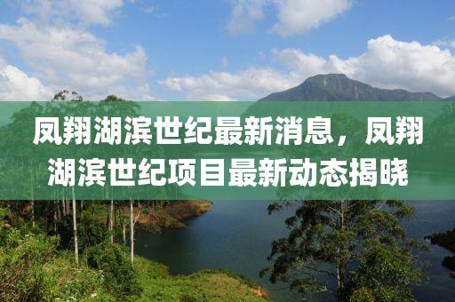 凤翔湖滨世纪最新消息，凤翔湖滨世纪项目最新动态揭晓