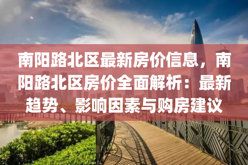 南阳路北区最新房价信息，南阳路北区房价全面解析：最新趋势、影响因素与购房建议