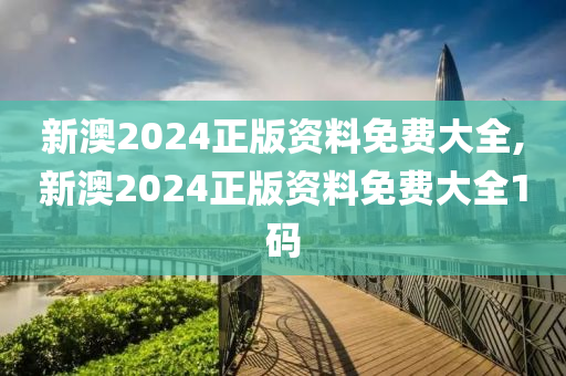 新澳2024正版资料免费大全,新澳2024正版资料免费大全1码