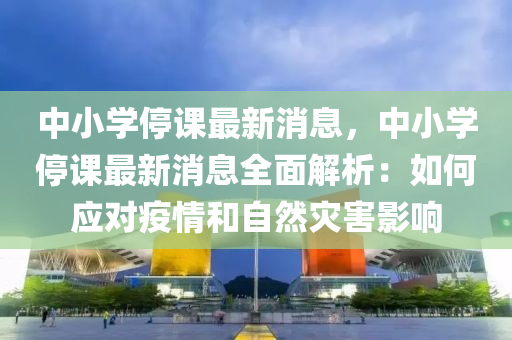 中小学停课最新消息，中小学停课最新消息全面解析：如何应对疫情和自然灾害影响