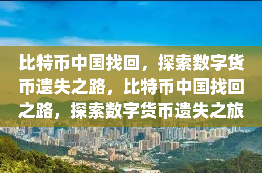 比特币中国找回，探索数字货币遗失之路，比特币中国找回之路，探索数字货币遗失之旅