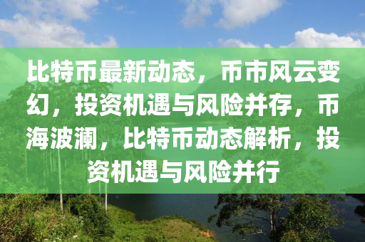 比特币最新动态，币市风云变幻，投资机遇与风险并存，币海波澜，比特币动态解析，投资机遇与风险并行