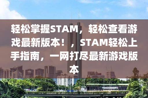 轻松掌握STAM，轻松查看游戏最新版本！，STAM轻松上手指南，一网打尽最新游戏版本