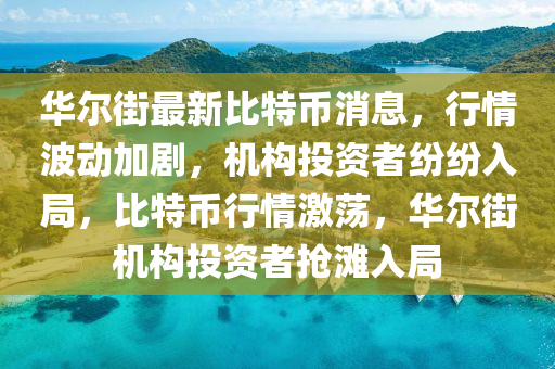 华尔街最新比特币消息，行情波动加剧，机构投资者纷纷入局，比特币行情激荡，华尔街机构投资者抢滩入局