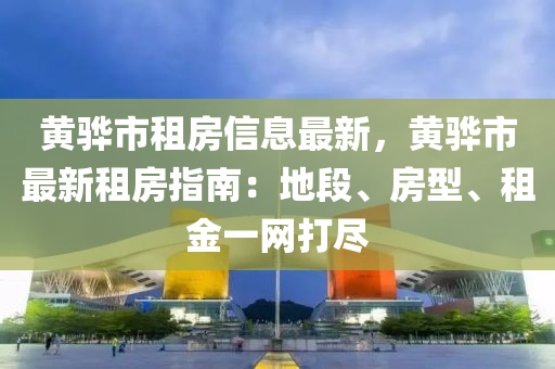 黄骅市租房信息最新，黄骅市最新租房指南：地段、房型、租金一网打尽