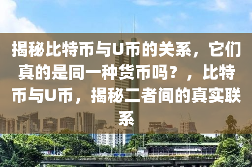 揭秘比特币与U币的关系，它们真的是同一种货币吗？，比特币与U币，揭秘二者间的真实联系