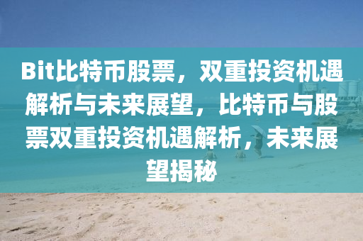 Bit比特币股票，双重投资机遇解析与未来展望，比特币与股票双重投资机遇解析，未来展望揭秘