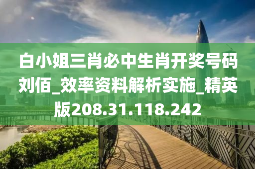 白小姐三肖必中生肖开奖号码刘佰_效率资料解析实施_精英版208.31.118.242