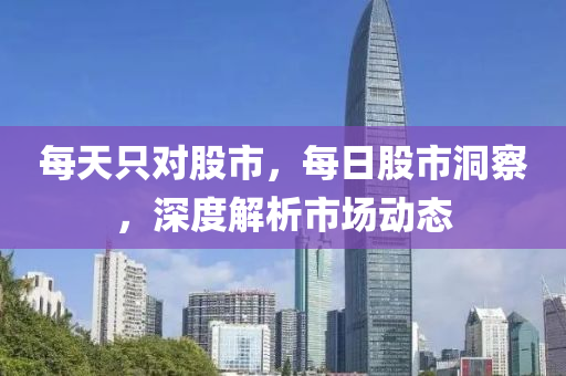 每天只对股市，每日股市洞察，深度解析市场动态