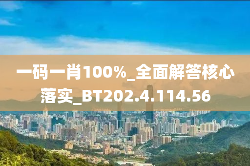 一码一肖100%_全面解答核心落实_BT202.4.114.56