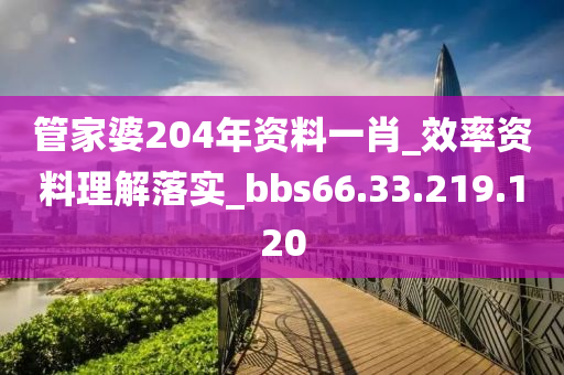 管家婆204年资料一肖_效率资料理解落实_bbs66.33.219.120