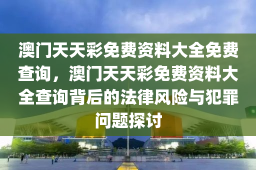 澳门天天彩免费资料大全免费查询，澳门天天彩免费资料大全查询背后的法律风险与犯罪问题探讨