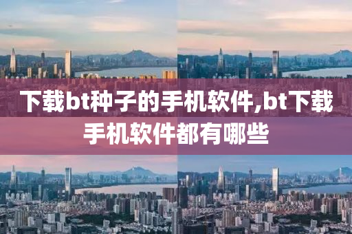 下载bt种子的手机软件,bt下载手机软件都有哪些