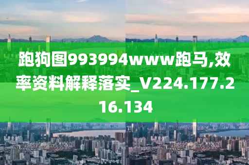 跑狗图993994www跑马,效率资料解释落实_V224.177.216.134