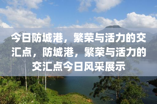 今日防城港，繁荣与活力的交汇点，防城港，繁荣与活力的交汇点今日风采展示