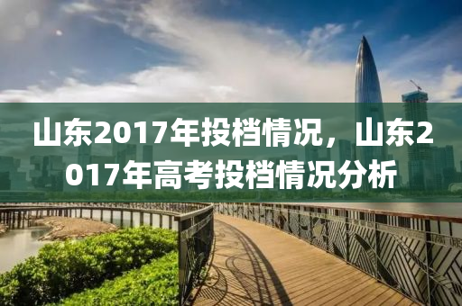 山东2017年投档情况，山东2017年高考投档情况分析