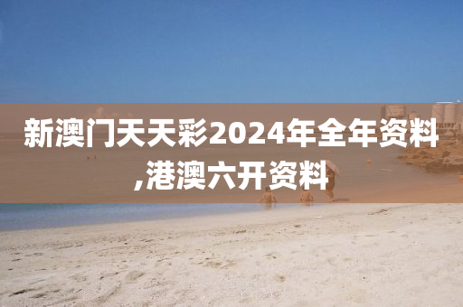 新澳门天天彩2024年全年资料,港澳六开资料