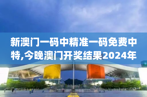 新澳门一码中精准一码免费中特,今晚澳门开奖结果2024年