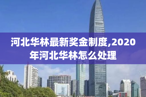 河北华林最新奖金制度,2020年河北华林怎么处理